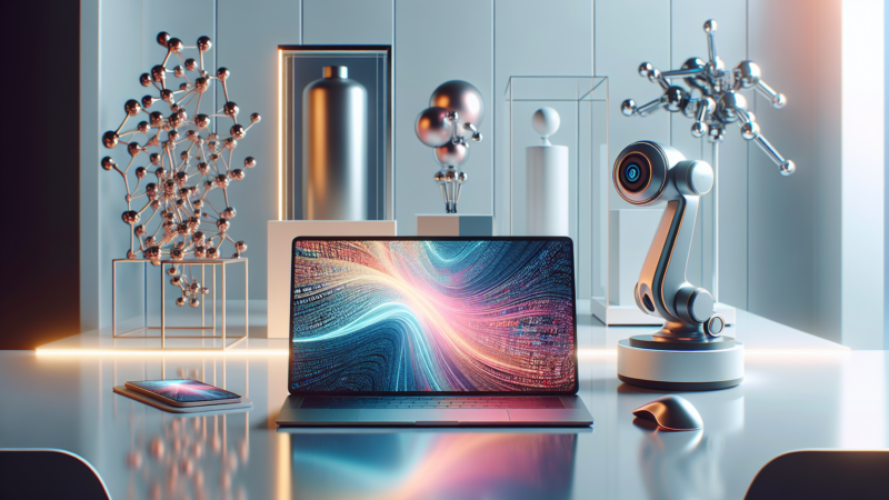 team collaborating around a laptop showcasing the Claude Code app update features